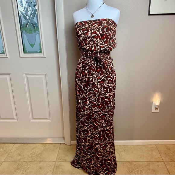 bridal dresses red and green Pamela Green Enchanting Ruffled Tiered Maxi Dress XL / Longer Ver. (Height above 155cm)